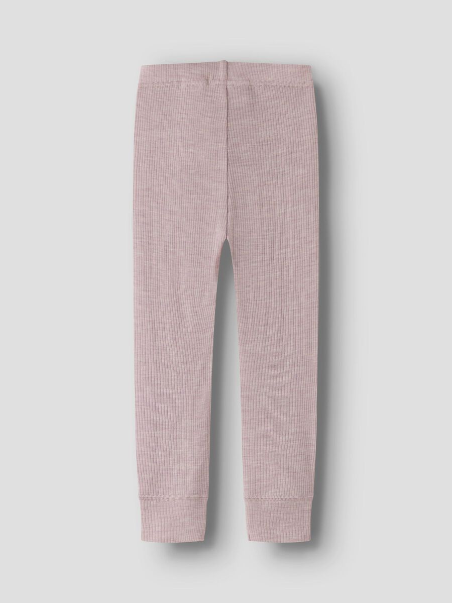 Carousel image 4 MERINO WOOL LEGGINGS, Violet Ice