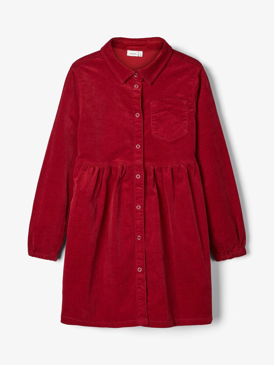 Name it CORDUROY SHIRT DRESS, Biking Red, highres - 13170503_BikingRed_003.jpg