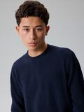 Product image thumbnail - LANGARM STRICKPULLOVER, Dark Sapphire | 2
