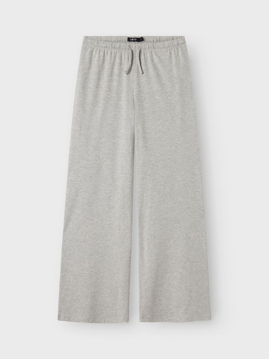 name it LOW WAISTED WIDE LEG TROUSERS, Light Grey Melange, highres - 13243603_LightGreyMelange_003.jpg