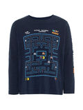 name it PACMAN PRINTED LONG-SLEEVED T-SHIRT, Dark Sapphire, highres - 13160925_DarkSapphire_001.jpg