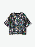 Name it SHORT OVERSIZE SEQUIN T-SHIRT, Black, highres - 13176305_Black_004.jpg