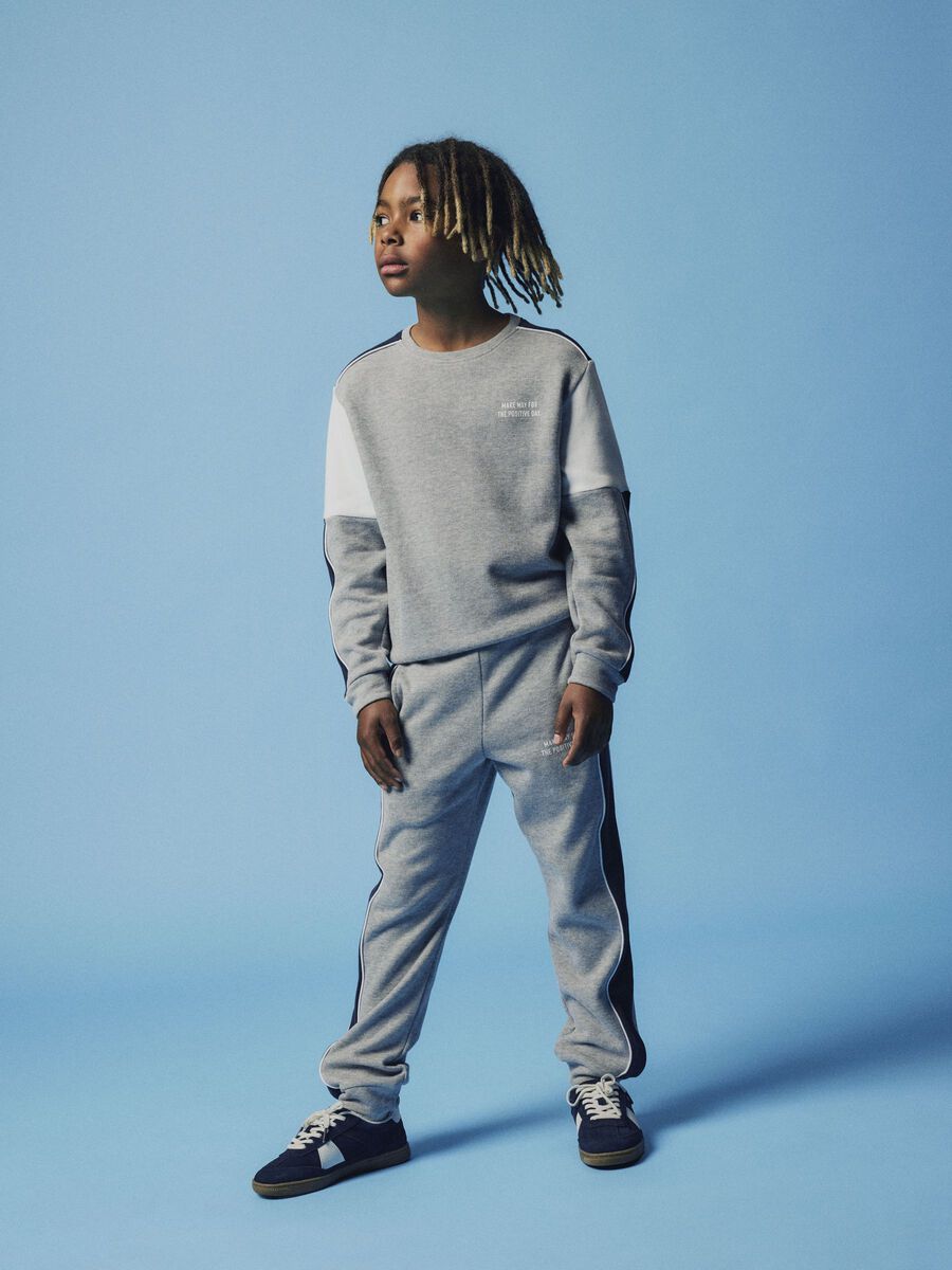 name it REGULAR FIT SWEAT PANTS, Grey Melange, highres - 13242001_GreyMelange_008.jpg