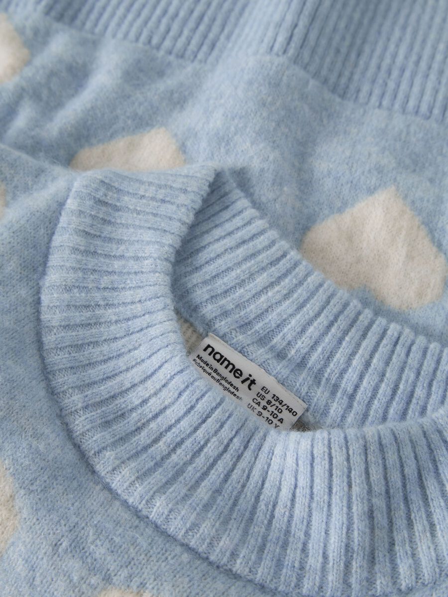 Product carousel image - OVERSIZED STRICKPULLOVER, Subdued Blue | 2