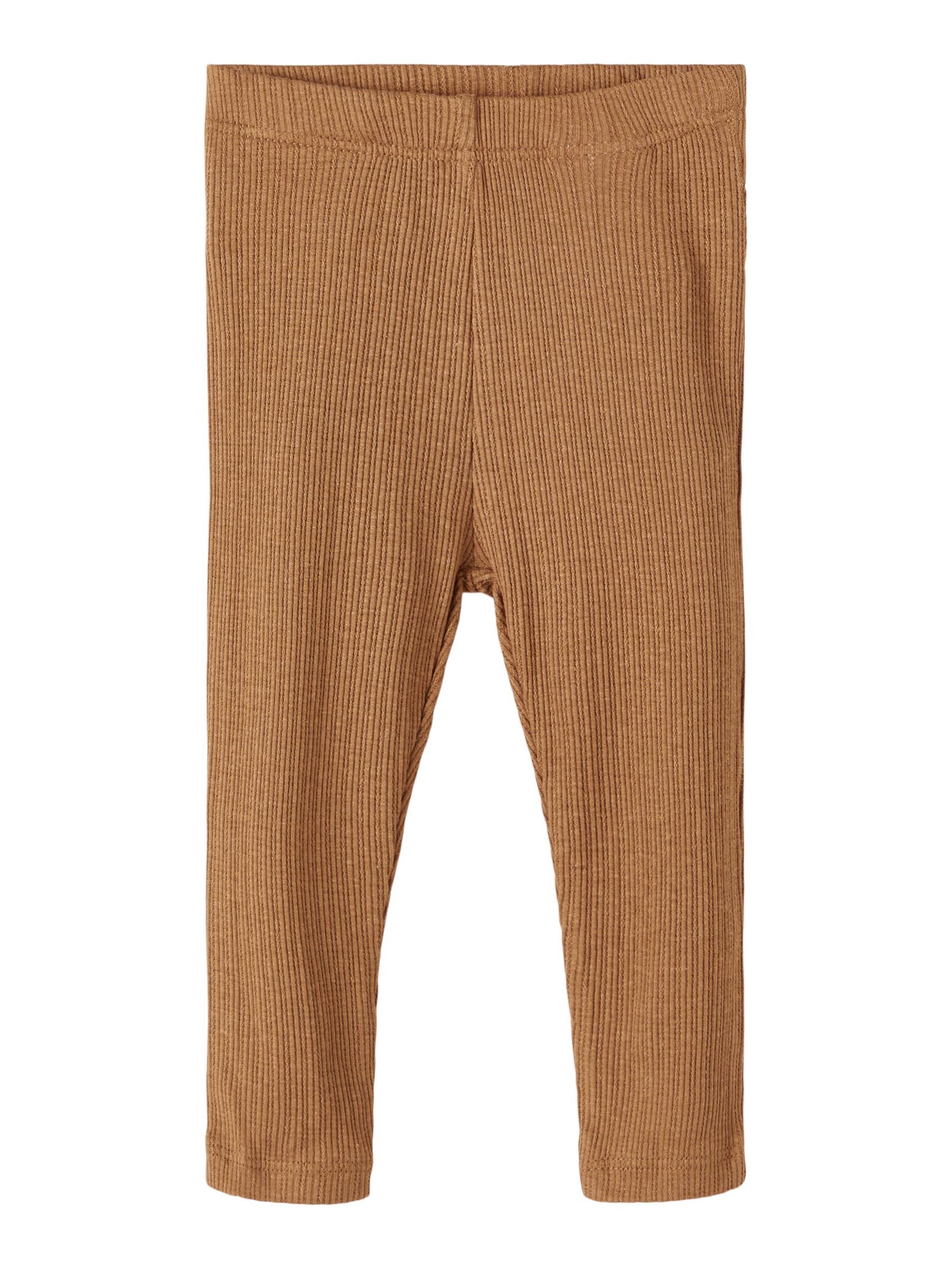 RIB TEXTURE LEGGINGS (Brown) from NAME 