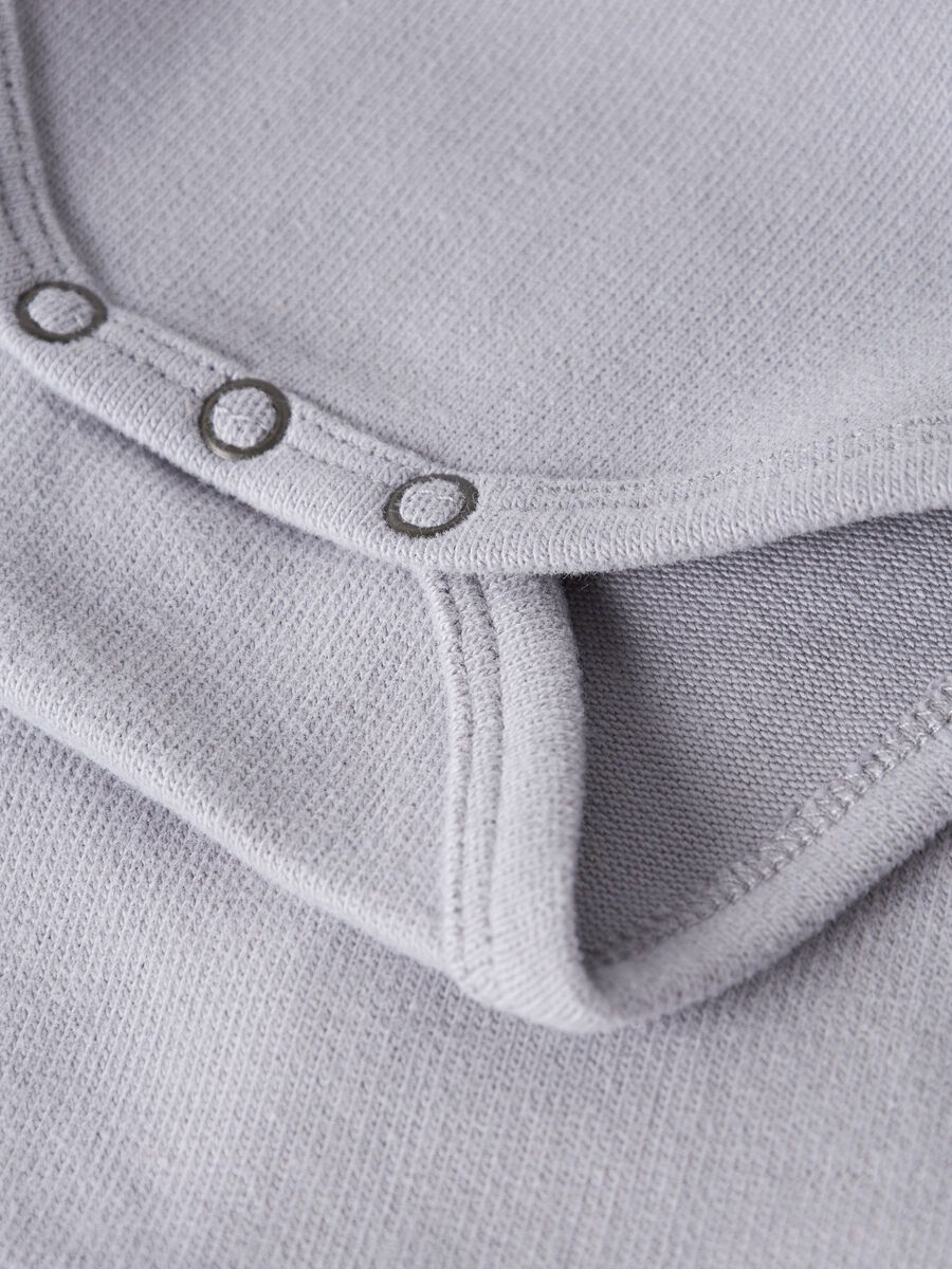 Carousel image 3 ORGANIC COTTON ROMPER, Sleet