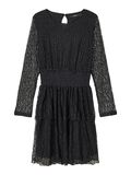 Name it DE ENCAJE CON CINTURA FRUNCIDA VESTIDO, Black, highres - 13185824_Black_001.jpg