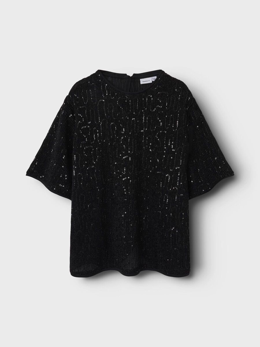 Name it SEQUINS T-SHIRT, Black, highres - 13235276_Black_003.jpg