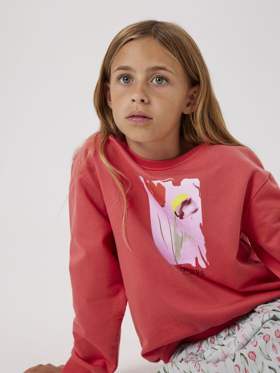 name it ORGANIC COTTON SWEATSHIRT, Spiced Coral, highres - 13244207_SpicedCoral_008.jpg