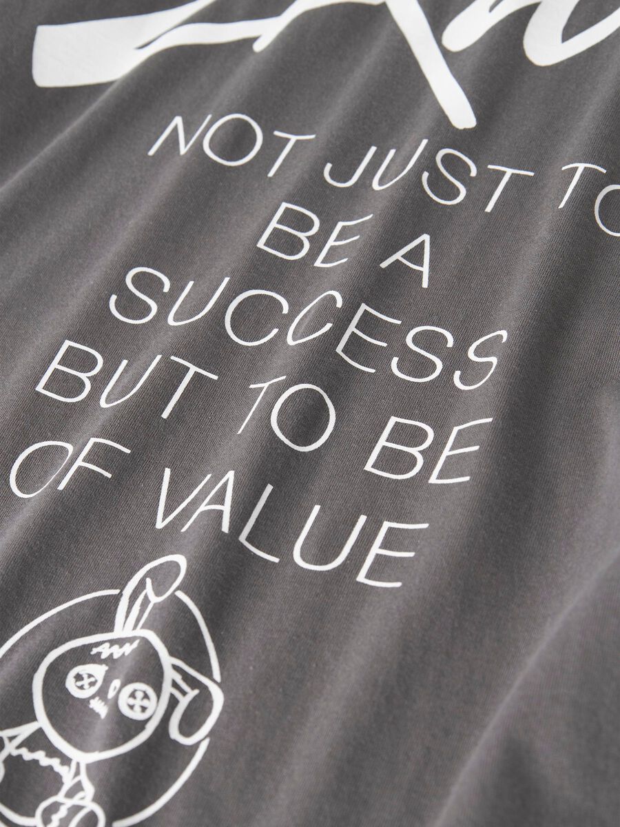 Carousel image - LUŹNY KRÓJ T-SHIRT, Granite Grey | 5