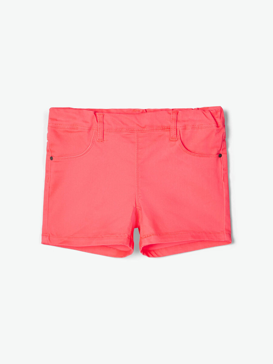 Name it TWILL-WOVEN SHORTS, Neon Coral, highres - 13176590_NeonCoral_003.jpg