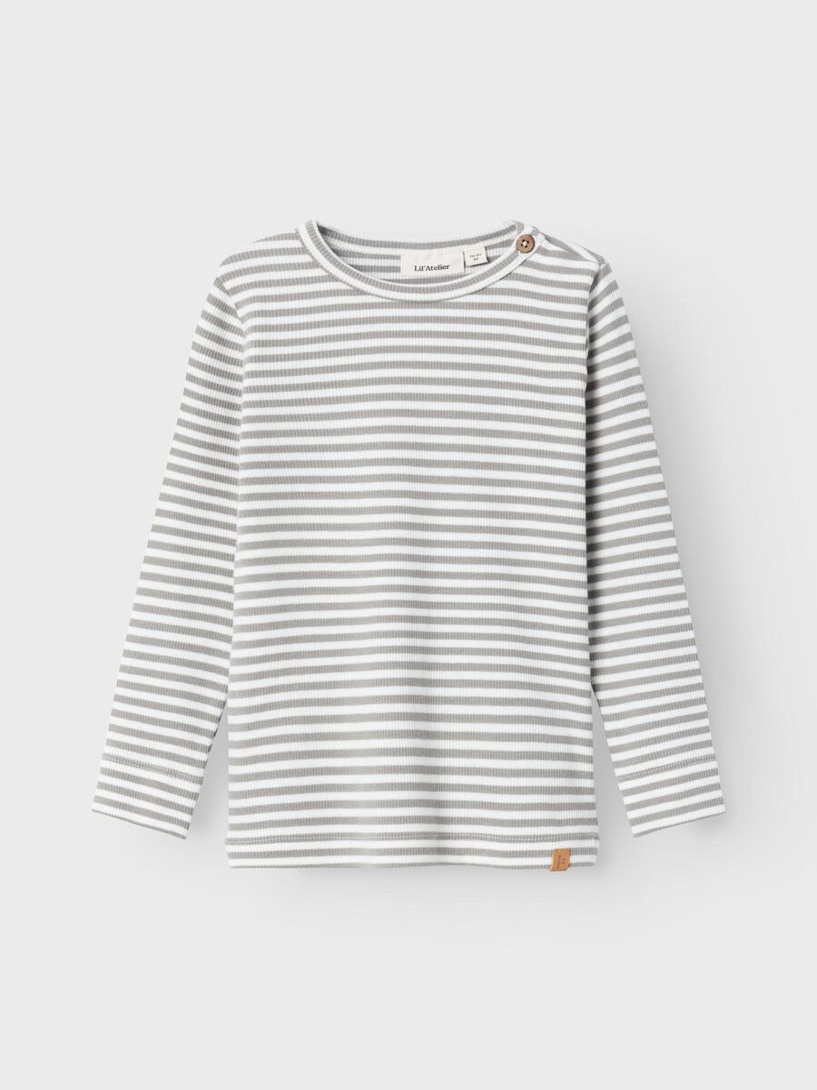 name it SLIM FIT OBERTEIL MIT LANGEN ÄRMELN, Limestone, highres - 13232356_Limestone_003.jpg