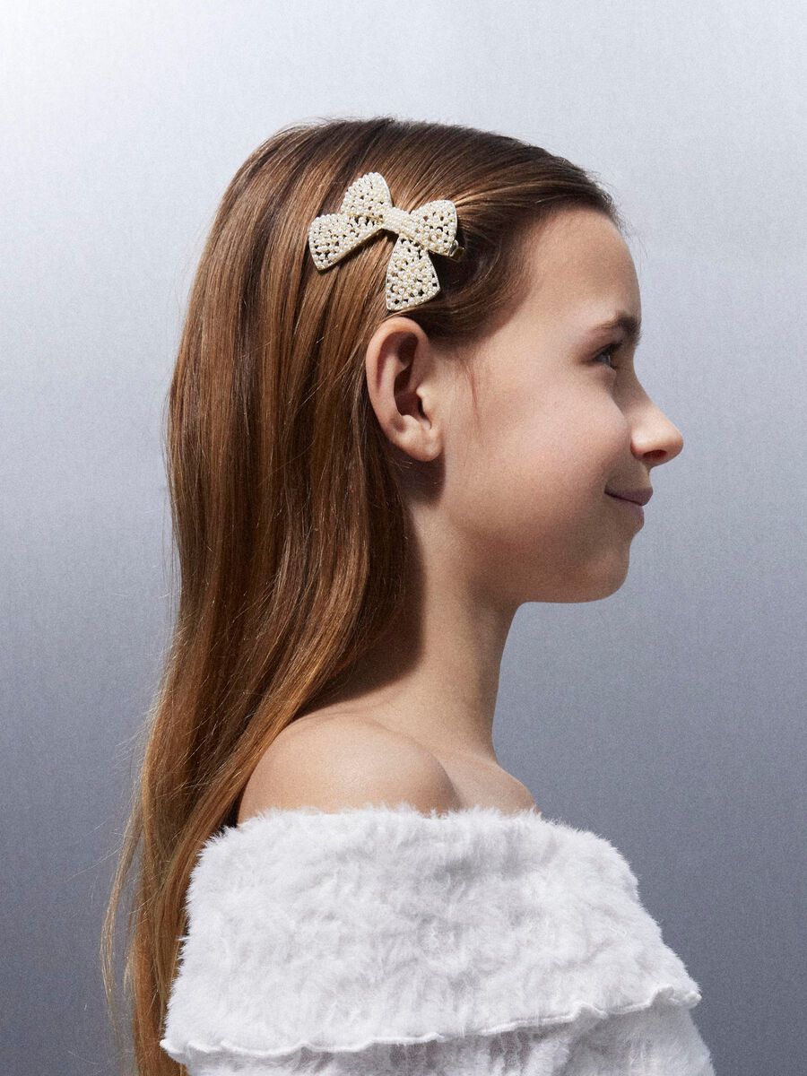 Product carousel image - BEADING HAIR CLIP, Cloud Dancer | 1