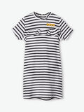 Name it STRIPED COTTON DRESS, Black, highres - 13182331_Black_003.jpg