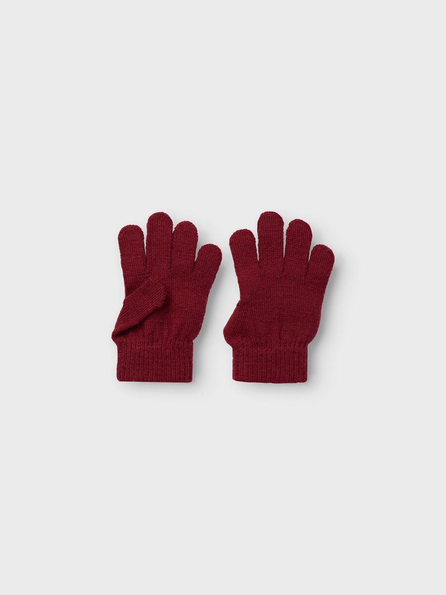 Product carousel image - KNITTED GLOVES, Red Dahlia | 1