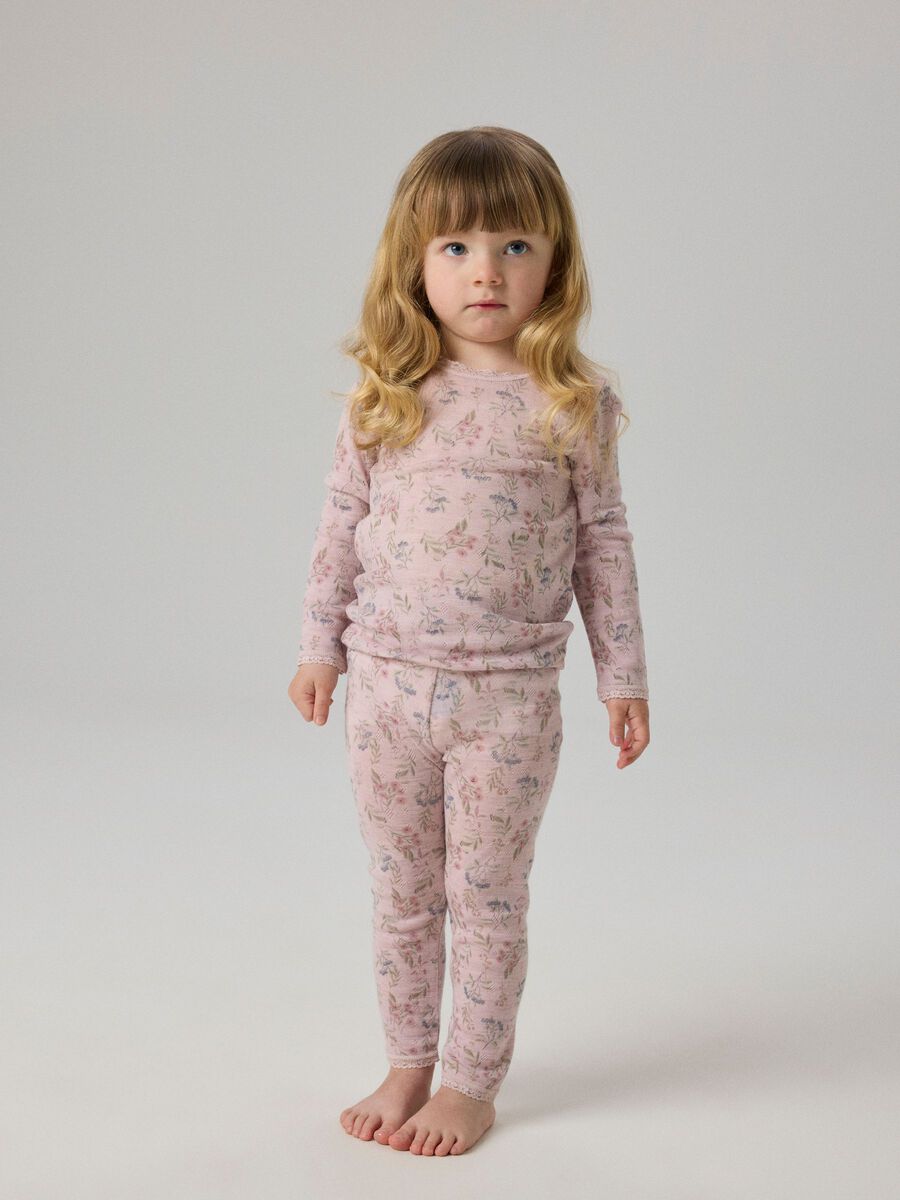 Carousel image 3 MERINOULL LEGGINGS, Violet Ice