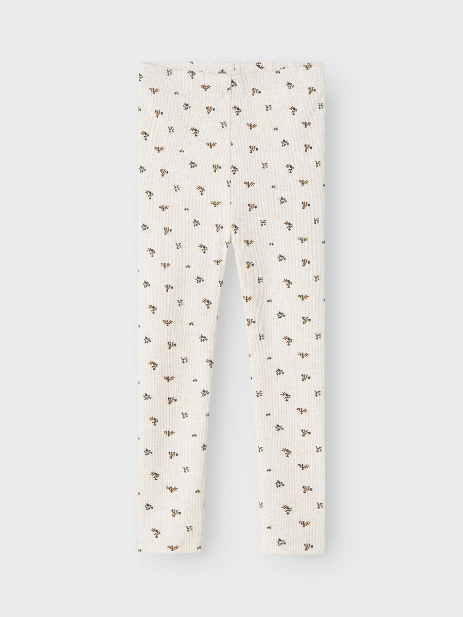 name it ØKOLOGISK BOMULD LEGGINGS, Peyote Melange, highres - 13233863_PeyoteMelange_003.jpg