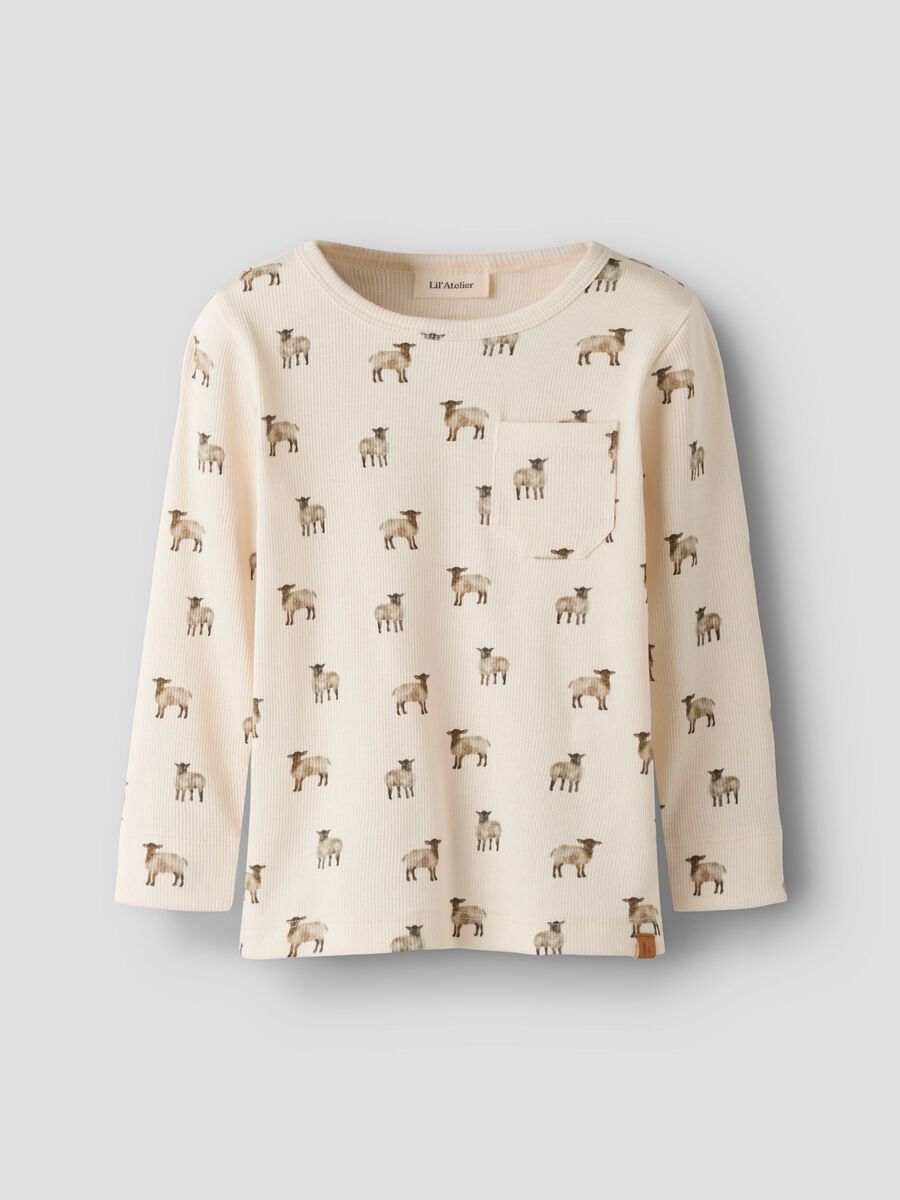 Product carousel image 1 SLIM FIT LONG SLEEVED TOP, Turtledove