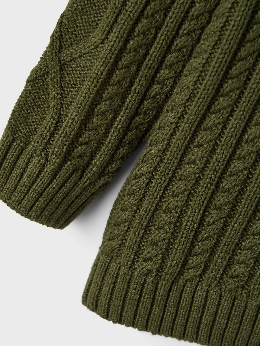 Name it LONG SLEEVED KNITTED PULLOVER, Rifle Green, highres - 13220780_RifleGreen_005.jpg