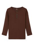Name it RIB KNITED LONG SLEEVED TOP, Cappuccino, highres - 13213619_Cappuccino_001.jpg