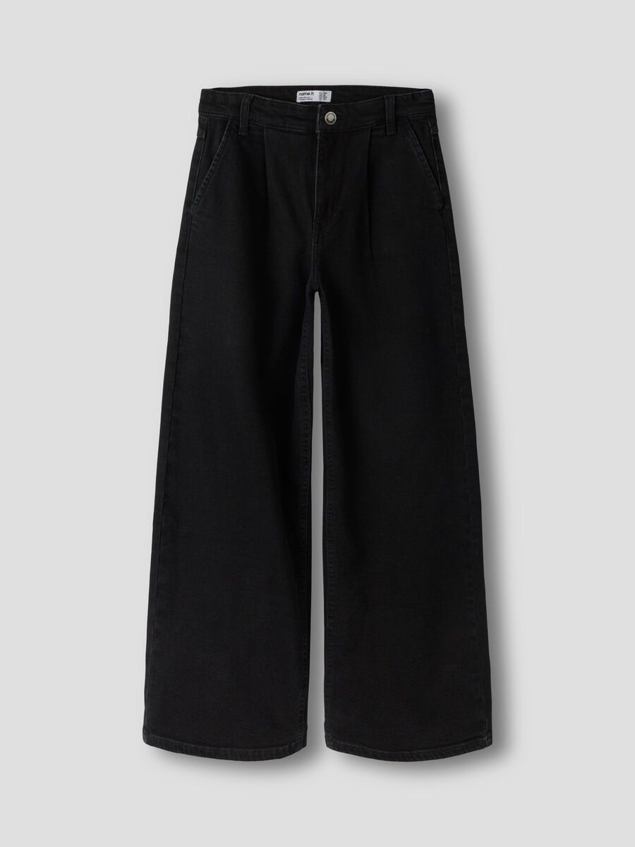Product carousel image 1 WIDE LEG JEANS, Black Denim