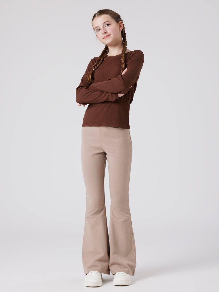 Product carousel image 2 LOT DE 2 PI&Egrave;CES NON BROSS&Eacute;ES JEAN BOOTCUT, Mocha Meringue