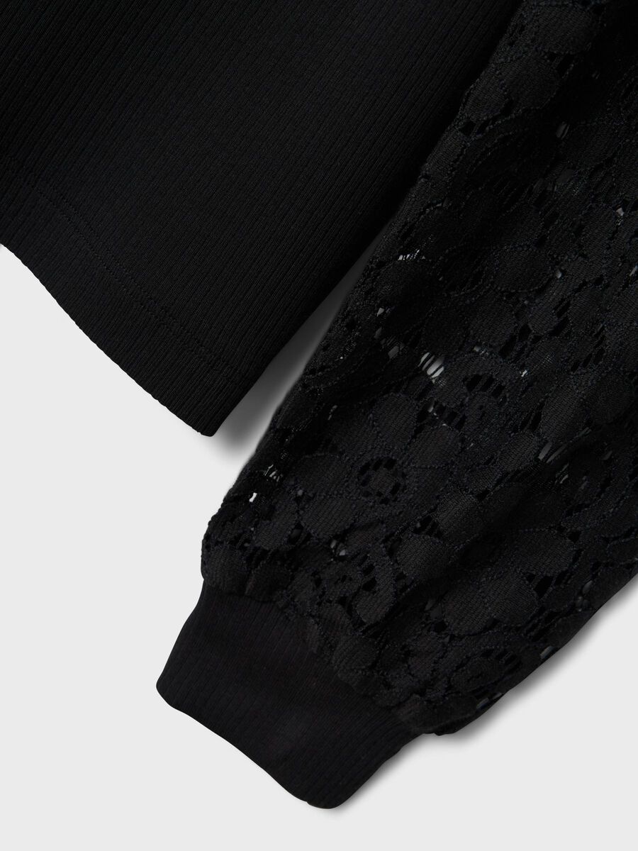 Carousel image - TOP A MANICHE LUNGHE, Black | 3