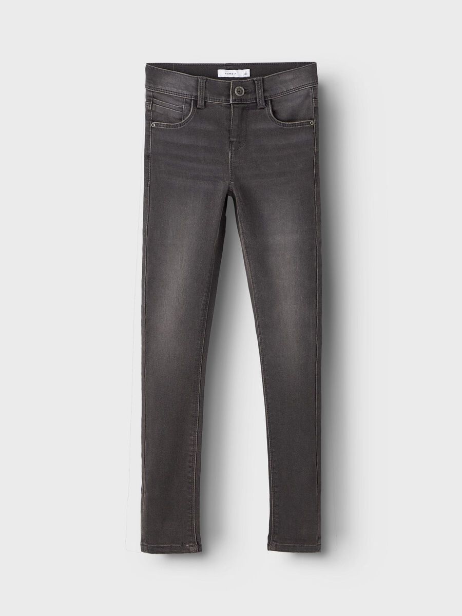 Carousel image - COUPE SKINNY JEAN, Dark Grey Denim | 1