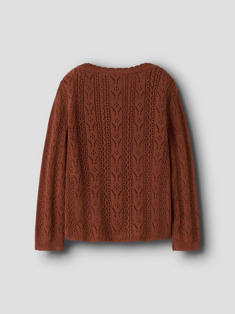 Product carousel image - KNITTED CARDIGAN, Maple Syrup | 2