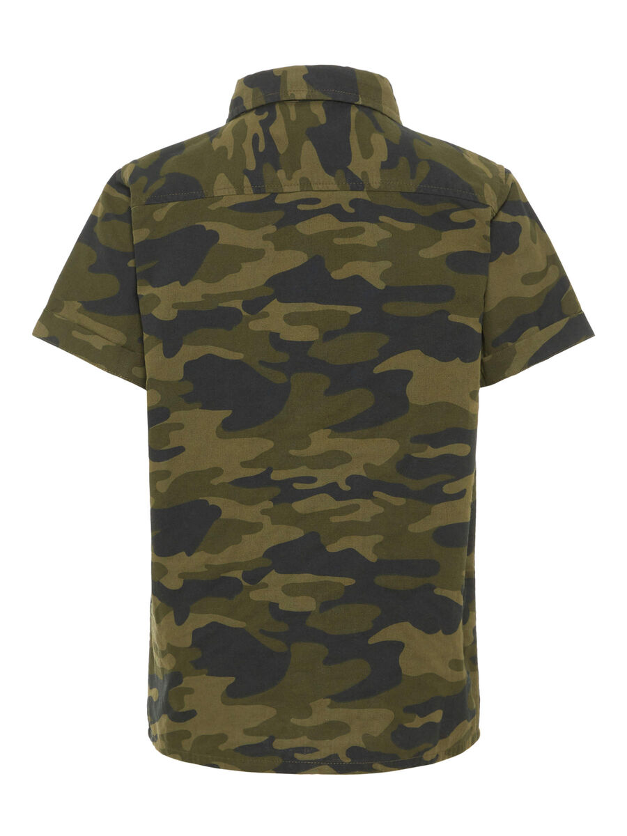 Name it SHORT-SLEEVE CAMO PRINT SHIRT, Black, highres - 13174701_Black_002.jpg