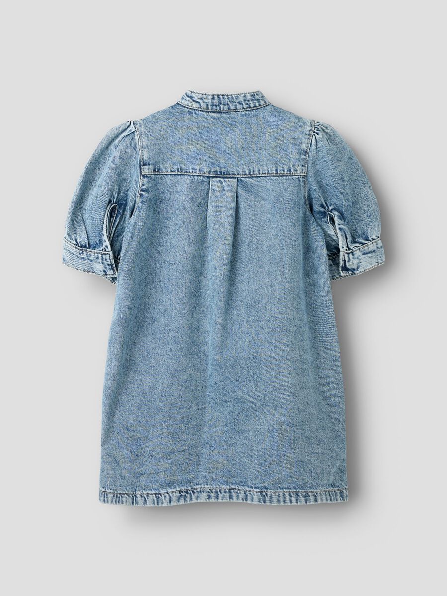 Product carousel image - RHINESTONE DETAIL DRESS, Medium Blue Denim | 2