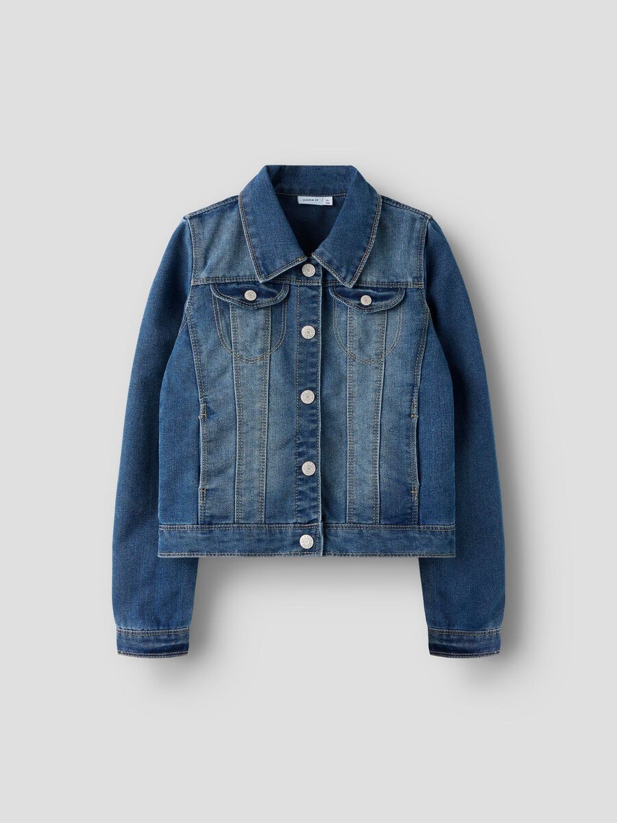 name it À MANCHES LONGUES VESTE EN JEAN, Medium Blue Denim, highres - 13141427_MediumBlueDenim_003.jpg