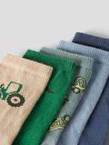 Product image thumbnail - 5 PACK SOCKS, Green Milieu | 2