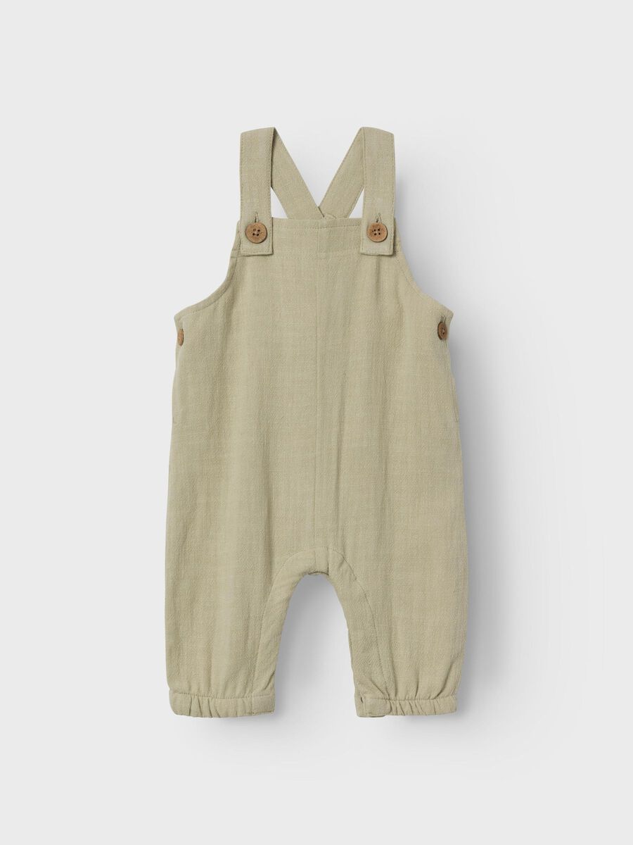 Carousel image - LOOSE FIT OVERALLS, Moss Gray | 1