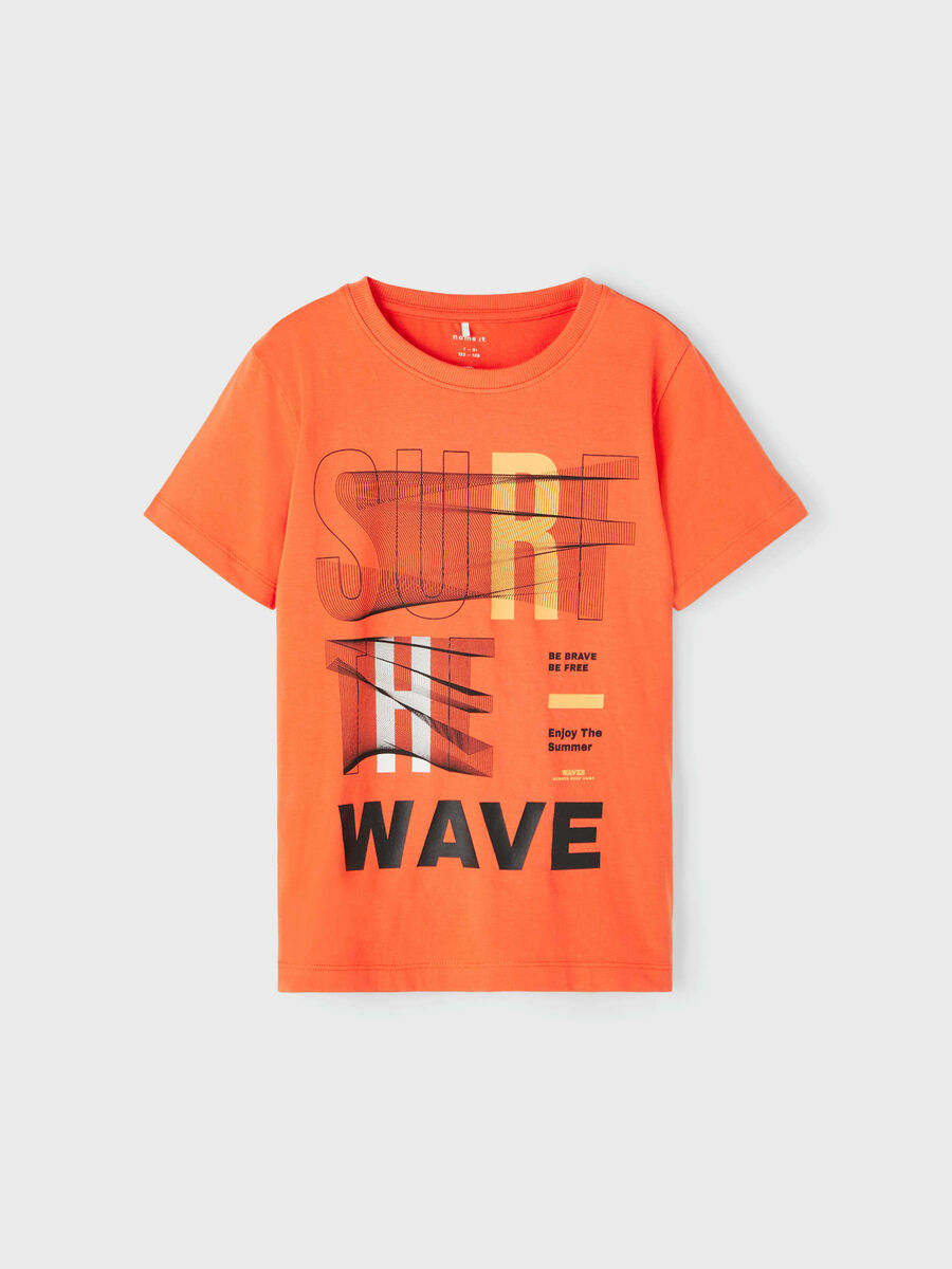 Name it SURF THE WAVE T-SHIRT, Flame, highres - 13203451_Flame_003.jpg