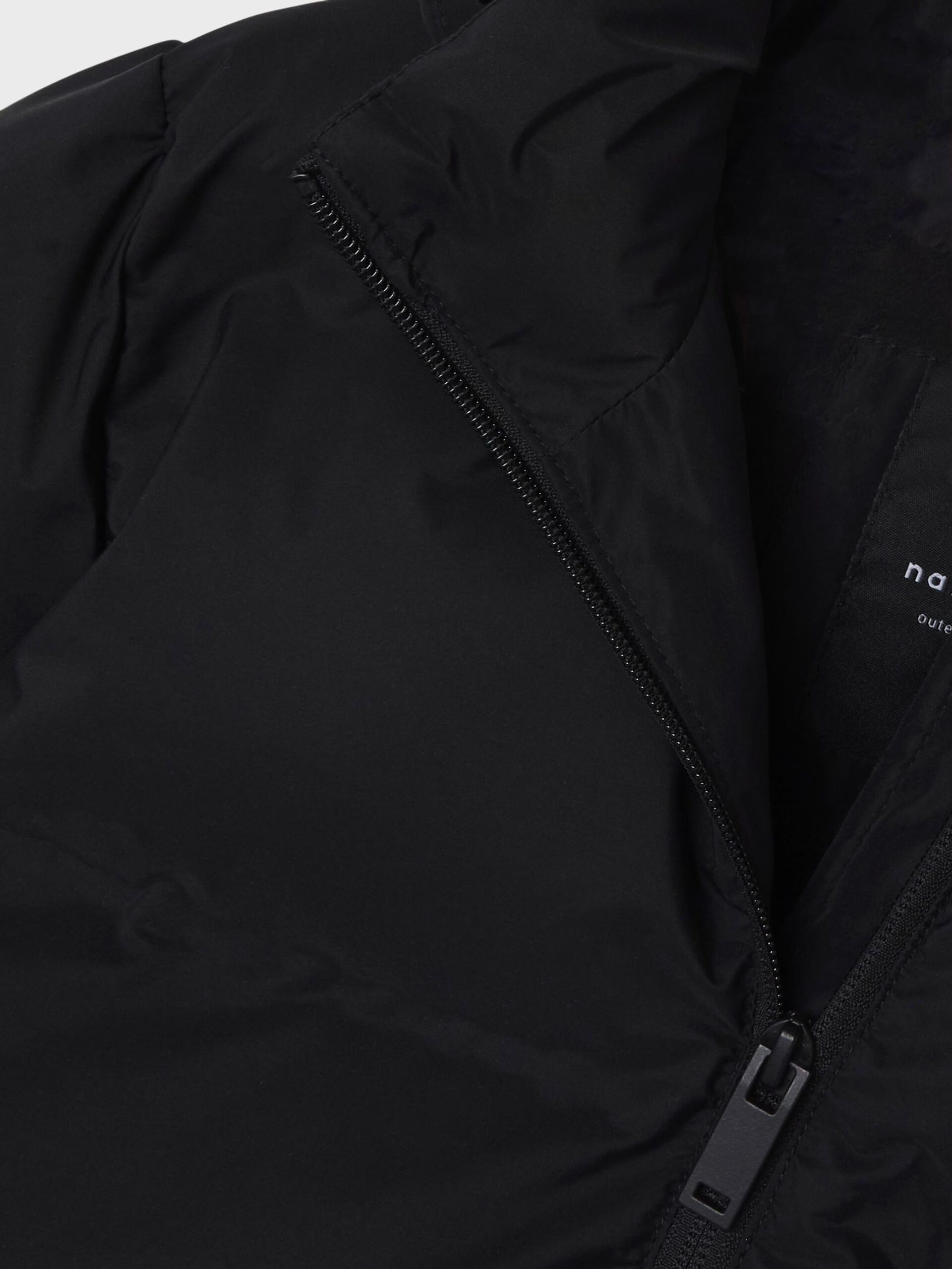 Carousel image - HOODED PUFFER JACKET, Black | 5