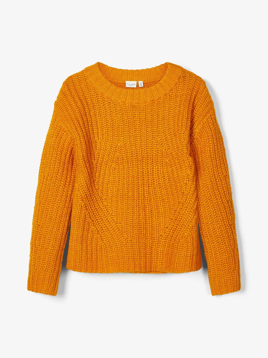 Name it BOMULDSBLANDING STRIKKET PULLOVER, Golden Orange, highres - 13172165_GoldenOrange_003.jpg