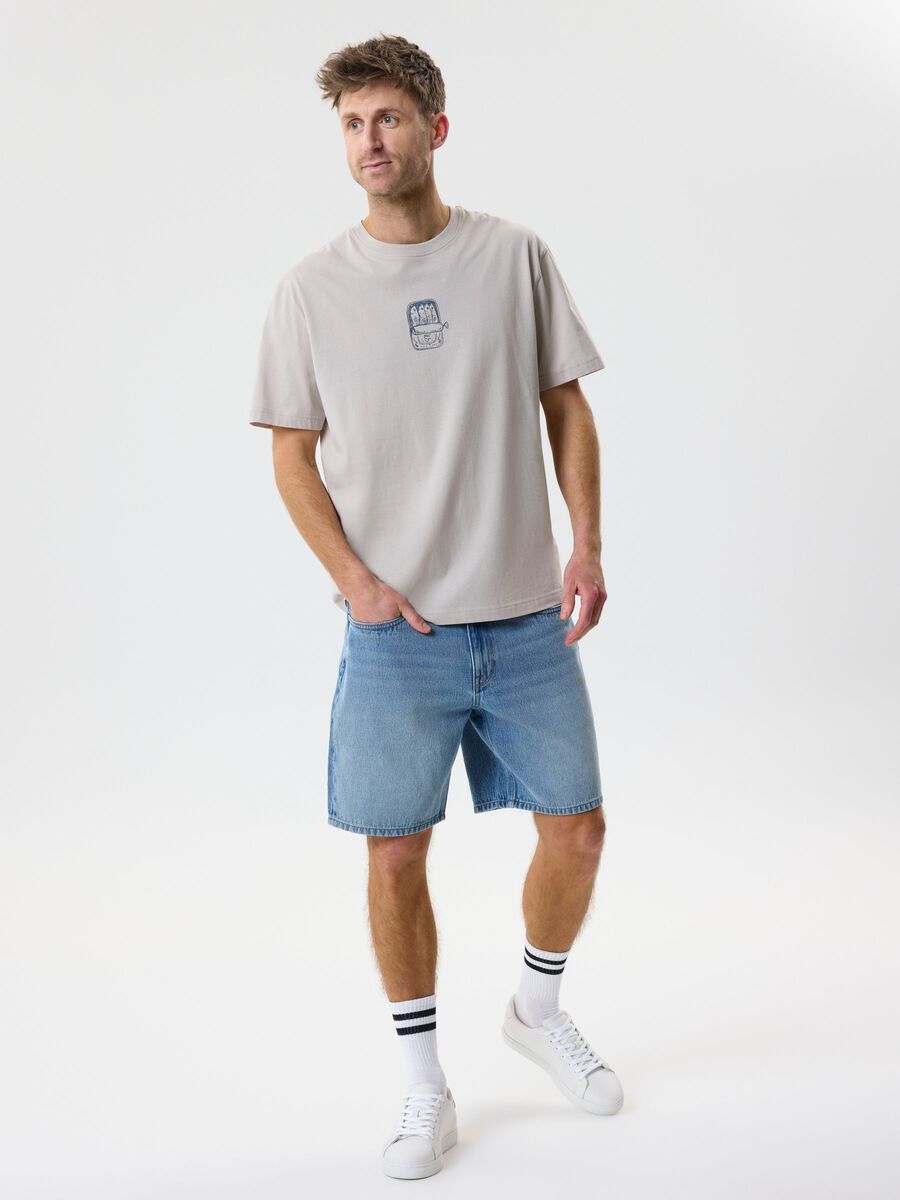 Product carousel image 2 BAGGY LOOSE DENIM SHORTS, Light Blue Denim