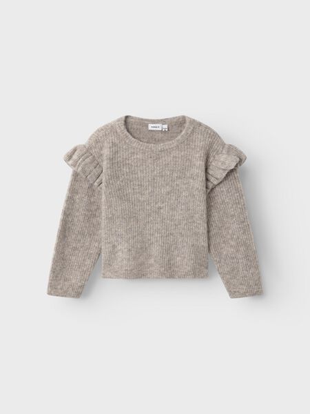 Name it LONG SLEEVED KNITTED PULLOVER, Peyote Melange, highres - 13223036_PeyoteMelange_003.jpg