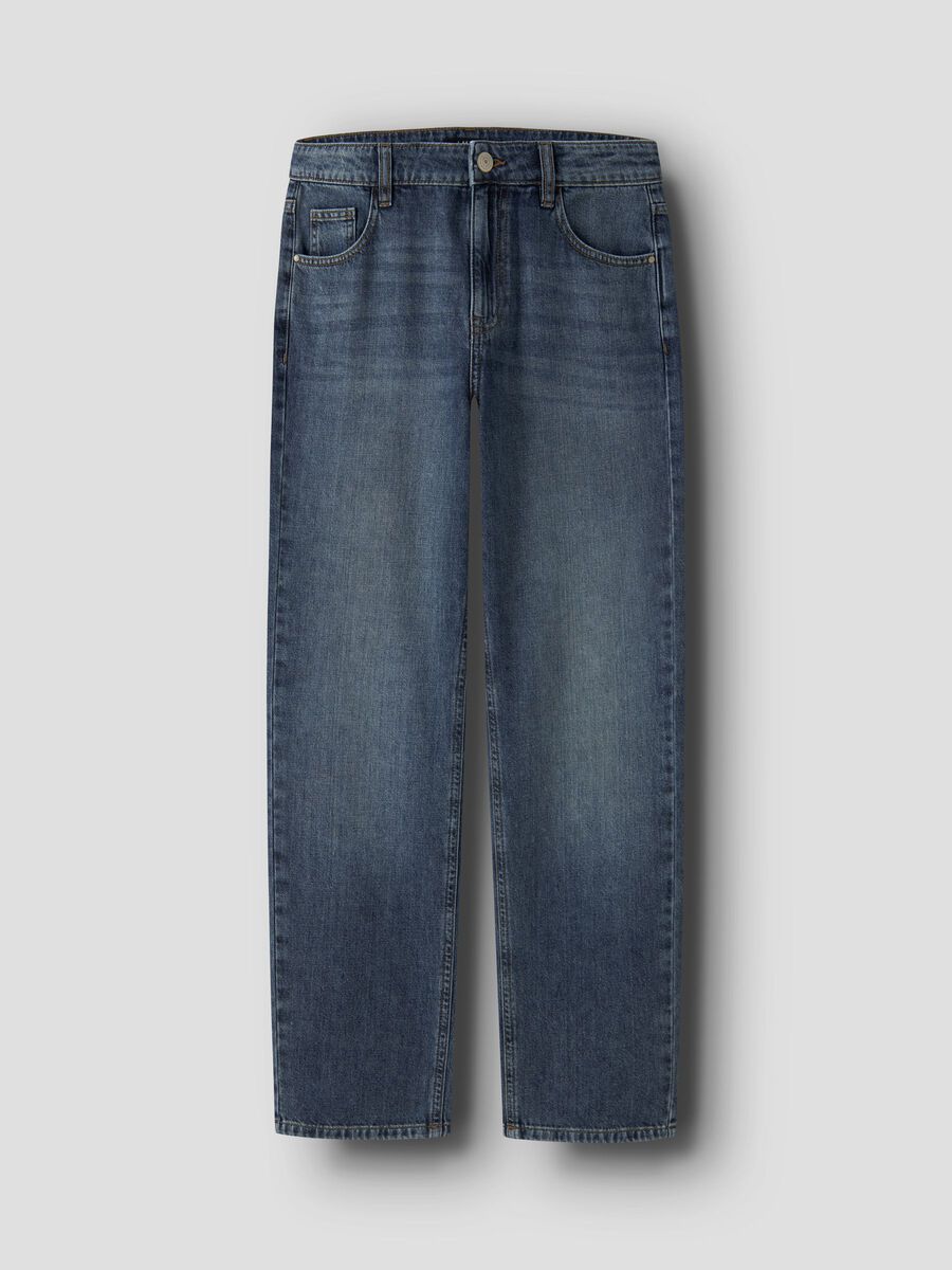 Carousel image - STRAIGHT LEG JEANS, Vintage Dark Blue Denim | 1