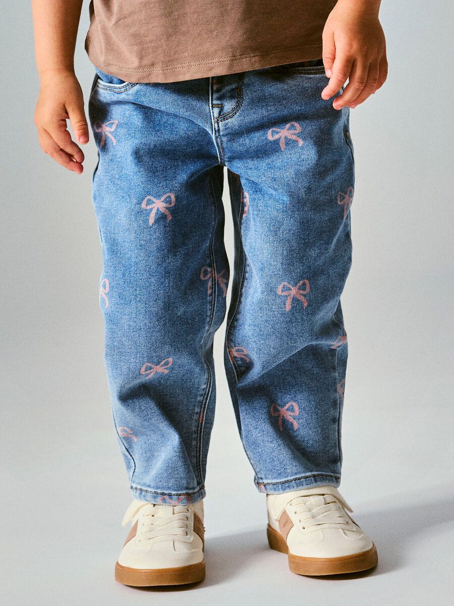 Product carousel image - MOM FIT JEANS, Medium Blue Denim | 2