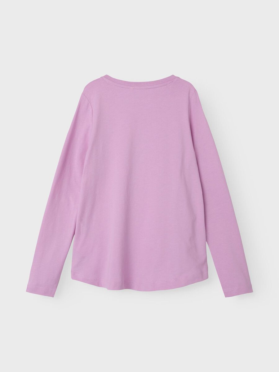 Carousel image - GLITTER LONG SLEEVED TOP, Pastel Lavender | 2