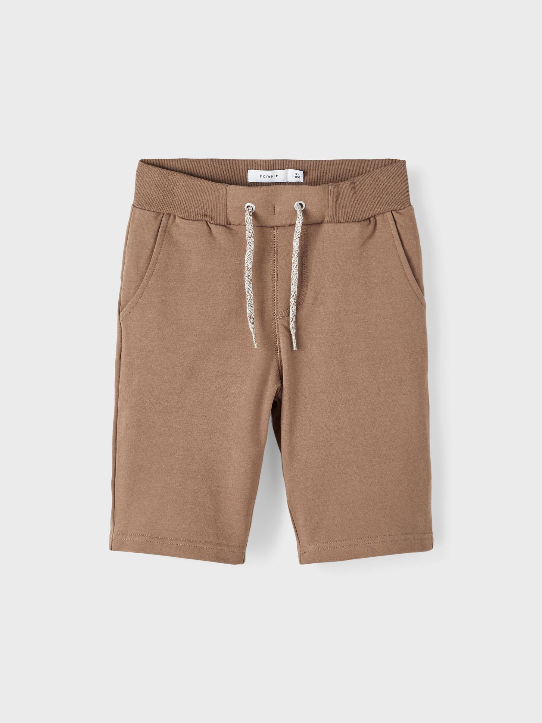 COTTON SWEAT SHORTS (Brown) from name 