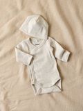Product image thumbnail - WRAP ROMPER, Peyote Melange | 2