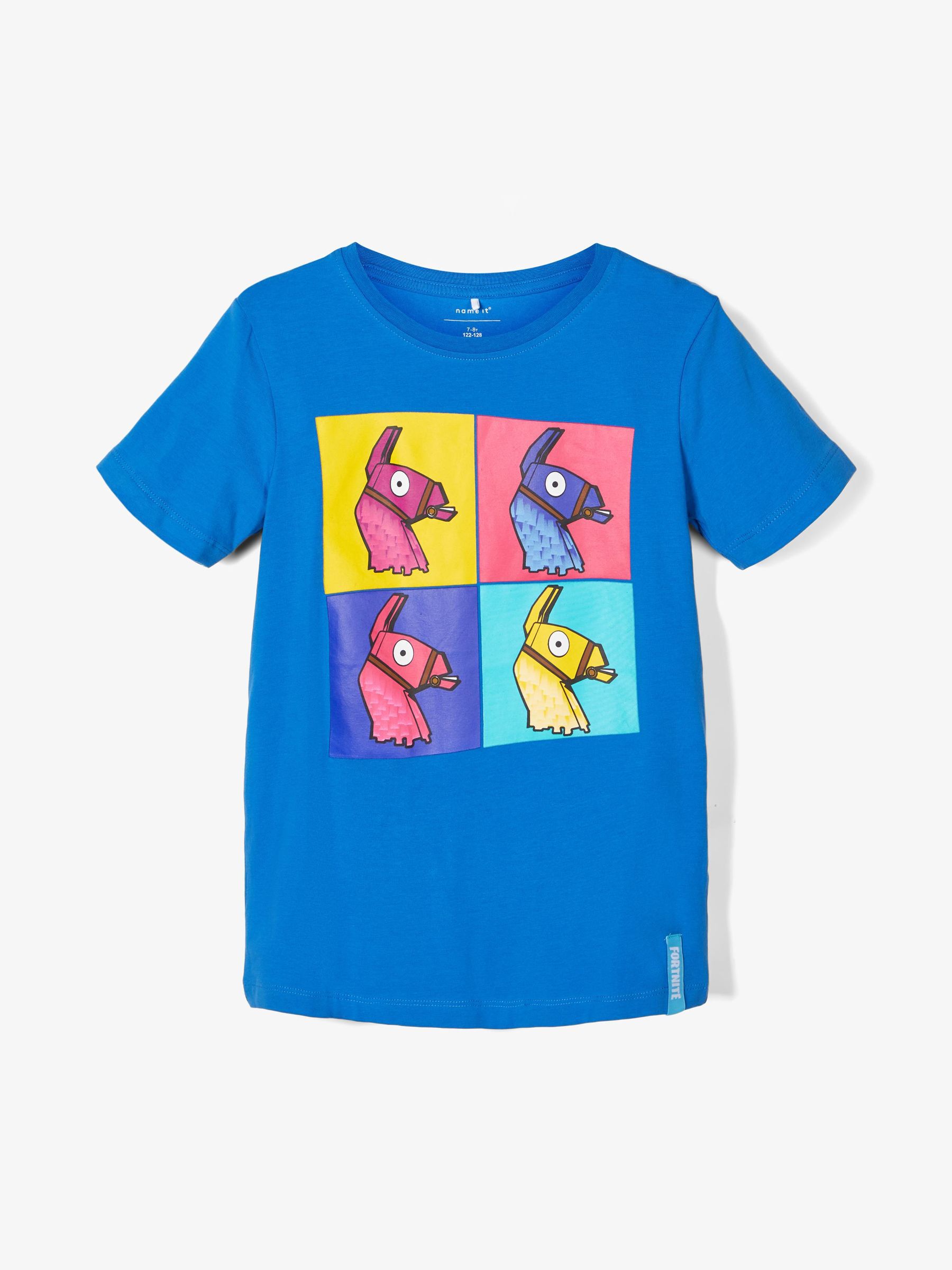 FORTNITE PRINT T-SHIRT (Blue) from name 