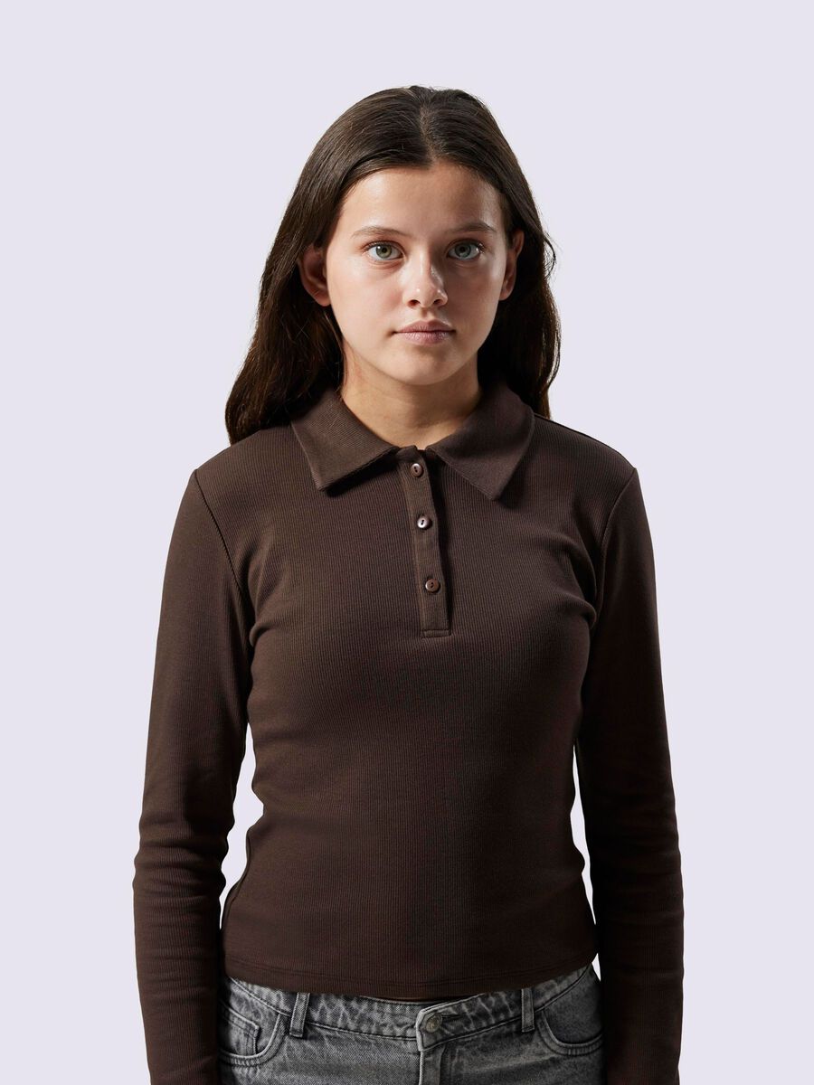name it LONG SLEEVED POLO SHIRT, Chocolate Brown, highres - 13247336_ChocolateBrown_008.jpg