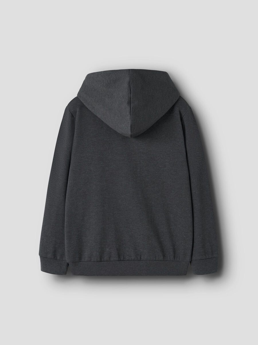 Carousel image - REGULAR FIT HOODIE, Dark Grey Melange | 2