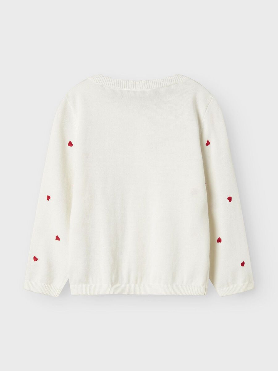 name it ORGANIC COTTON KNITTED CARDIGAN, Cloud Dancer, highres - 13240050_CloudDancer_002.jpg