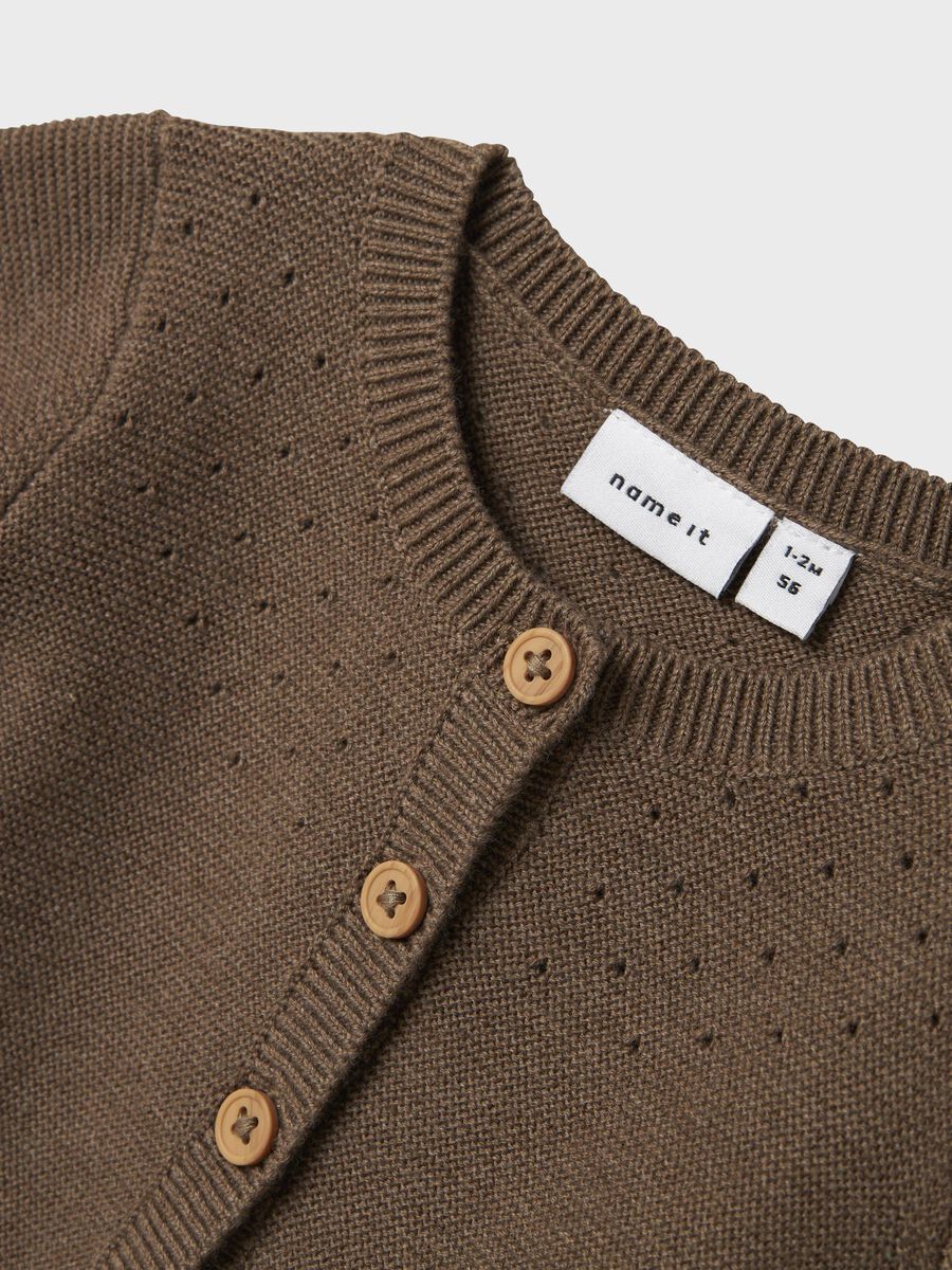 name it BIO-BAUMWOLL STRICKJACKE, Walnut, highres - 13242238_Walnut_005.jpg