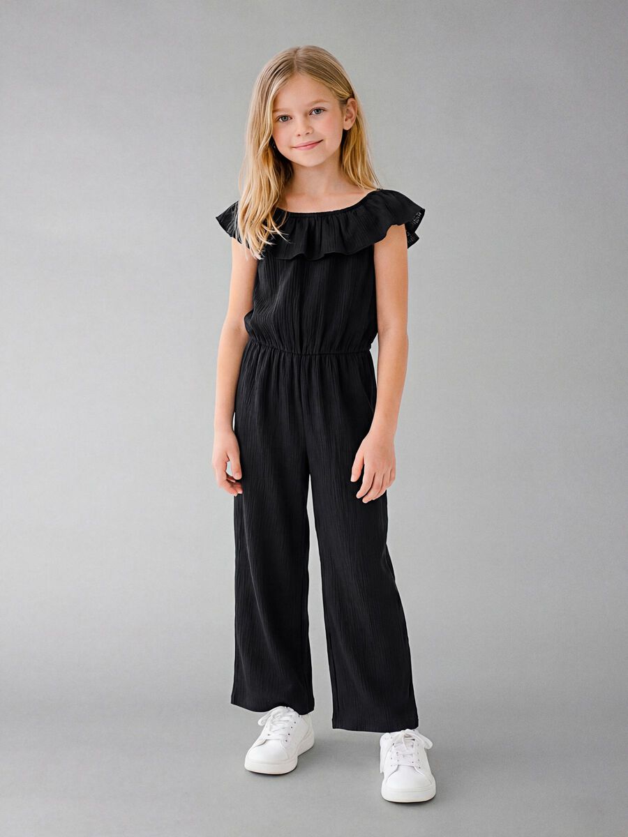Carousel image 2 SLEEVELESS JUMPSUIT, Black